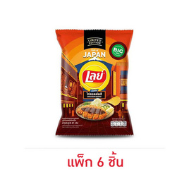 เลย์ร็อค รสไก่ทอดคัตสึสไตส์ญี่ปุ่น 67 กรัม (แพ็ก 6 ชิ้น) - Lays, Lay's