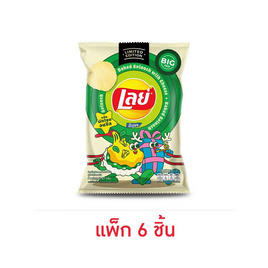 เลย์ร็อค กลิ่นผักโขมอบชีส 67 กรัม (แพ็ก 6 ชิ้น) - Lays, มันฝรั่ง