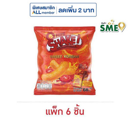 โอพัฟ เชค ขนมธัญพืชอบกรอบ รสสวีทโคเรียน 68 กรัม (แพ็ก 6 ชิ้น) - โอพัพ, ขนมขบเคี้ยว