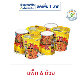 นิสชินคัพพรีเมี่ยม รสไก่เผ็ดเกาหลีชีส 69 กรัม (แพ็ก 6 ถ้วย) - นิสชิน, สายกินดื่ม