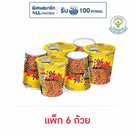 นิสชินคัพพรีเมี่ยม รสไก่เผ็ดเกาหลีชีส 69 กรัม (แพ็ก 6 ถ้วย) - นิสชิน, เครื่องปรุงรสและของแห้ง