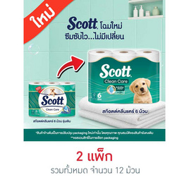 สก๊อตต์ คลีนแคร์ (แพ็ก 6 ม้วน) - Scott, ผลิตภัณฑ์กระดาษ