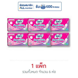 โซฟี แผ่นอนามัยลอง&ไวด์บอดี้เคิร์ฟ (แพ็ก 6 ห่อ) - Sofy, แผ่นอนามัย