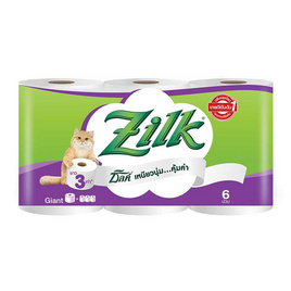 ซิลค์ ไจแอนท์ กระดาษชำระ 6 ม้วน - Zilk, ผลิตภัณฑ์กระดาษ