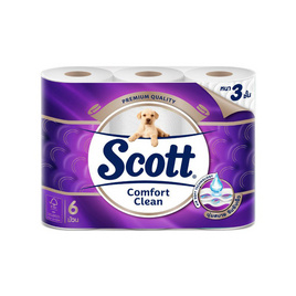 สก๊อตต์ คอมฟอร์ทคลีน 6 ม้วน - Scott, กระดาษชำระ