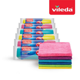 วิเลดา ผ้าไมโครไฟเบอร์ คัลเลอร์ แพ็ค 6 ชิ้น - Vileda, Vileda