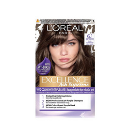 ลอรีอัล ปารีส เอ็กซ์เซลเลนซ์ แอช ซูพรีม 6.1 สีบลอนด์เข้มประกายหม่น - Loreal, ลอรีอัล เอ็กซ์เซลเลนซ์