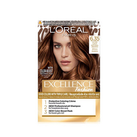 ลอรีอัล ปารีส เอ็กซ์เซลเลนซ์ แฟชั่น 6.35 สีน้ำตาลอ่อนพิเศษ - Loreal, สีผมลอรีอัล ราคาพิเศษ