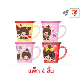 บิ๊กก้า ข้าวโพดอบกรอบรสช็อกโกแลตพร้อมแก้วน้ำมอนชิชิ คละลาย 6 กรัม (แพ็ก 4 ชิ้น) - บิ๊กก้า, บิ๊กก้า