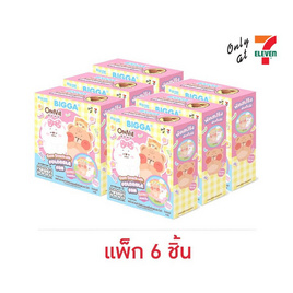 บิ๊กก้า ข้าวโพดอบกรอบรสช็อกโกแลตพร้อมพัดสปริงลายออนนี่แบร์ 6 กรัม (แพ็ก 6 ชิ้น) - บิ๊กก้า, ขนมขบเคี้ยว