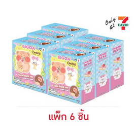 บิ๊กก้า ข้าวโพดอบกรอบรสช็อกโกแลต พร้อมออนนี่แบร์แฮร์คลิป 6 กรัม (แพ็ก 6 ชิ้น) - บิ๊กก้า, ขนมขบเคี้ยว