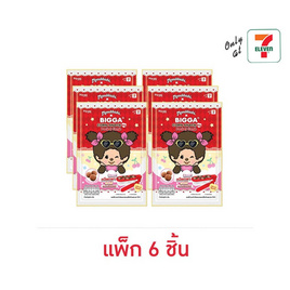 บิ๊กก้า ข้าวโพดช็อกฯมอนชิชิหวีพกพา 6 กรัม (แพ็ก 6 ชิ้น) - บิ๊กก้า