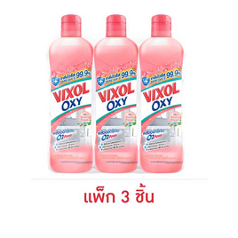 วิกซอล ออกซี่ สีพีช กลิ่นซันนี่ เฟรช 700 มล. (แพ็ก 3 ชิ้น) - Vixol, น้ำยาทำความสะอาดห้องน้ำ