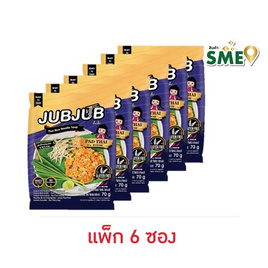 จั๊บจั๊บ เส้นเล็กรสผัดไทย 70 กรัม (แพ็ก 6 ซอง) - จั๊บจั๊บ, เส้นอื่นๆ