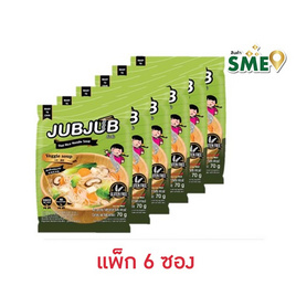 จั๊บจั๊บ เส้นเล็กรสผัก 70 กรัม (แพ็ก 6 ซอง) - จั๊บจั๊บ, เส้นอื่นๆ