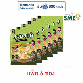 จั๊บจั๊บ เส้นเล็กรสผัก 70 กรัม (แพ็ก 6 ซอง) - จั๊บจั๊บ, เส้นอื่นๆ