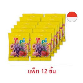 ยูปี้ กัมมี่ฟรุตคอกเทล 73 กรัม (แพ็ก 12 ชิ้น) - ยูปี้, เยลลี่/มาร์ชแมลโลว์