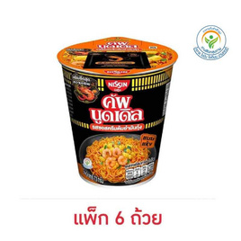 นิสชินคัพนูดเดิ้ล รสซอสครีมต้มยำมันกุ้ง 73 กรัม (แพ็ก 6 ถ้วย) - นิสชิน, ฮิตติดครัว ราคาประหยัด