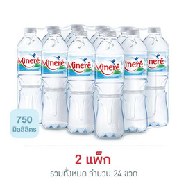 น้ำแร่มิเนเร่ 750 มล. (แพ็ก 12 ขวด) - Minere, น้ำดื่ม