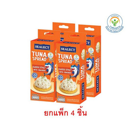 ซีเล็ค ทูน่าสเปรด+แครกเกอร์ คลาสสิคสไตล์ 75 กรัม (แพ็ก 4 ชิ้น) - ซีเล็ค, อาหารกระป๋องอื่นๆ