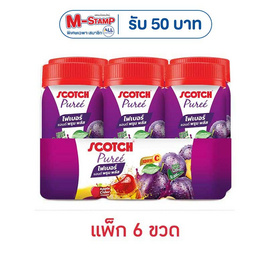 สก๊อตเพียวเร่ ไฟเบอร์แอนด์พรุนพลัส 75 มล. (แพ็ก 6 ขวด) - Scotch