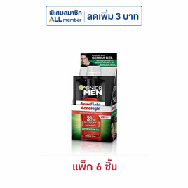 การ์นิเย่ เมน แอคโนไฟท์ ซูเปอร์ เซรั่ม เจล 7 มล. (แพ็ก 6 ซอง) - Garnier, ดูแลสิวและรอยแผลเป็น