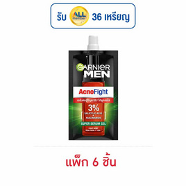 การ์นิเย่ เมน แอคโนไฟท์ ซูเปอร์ เซรั่ม เจล 7 มล. (แพ็ก 6 ชิ้น) - Garnier, ดูแลสิวและรอยแผลเป็น