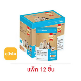 สมาร์ทฮาร์ทโกลด์ อาหารสุนัขเปียก พัพพี่โปรโกรท 80กรัม (1 กล่อง 12 ชิ้น) - สมาร์ทฮาร์ท, อาหารเปียก
