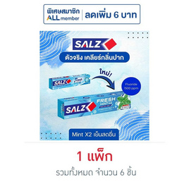 ซอลส์ ยาสีฟันเฟรช 80 กรัม (1แพ็ก 6 ชิ้น) - SALZ, ยาสีฟัน
