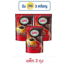 ซุปเปอร์ กาแฟ คลาสสิค ถุง 80 กรัม (แพ็ก 3 ถุง) - ซุปเปอร์กาแฟ, กาแฟคั่วบด