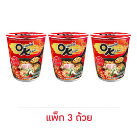 มาม่าบิ๊กคัพออเรียนทัลคิตเชน รสสฮอตแอนด์สไปซี 80 กรัม (แพ็ก 3 ถ้วย) - มาม่าโอเค, เส้นก๋วยเตี๋ยวกึ่งสำเร็จรูป/บะหมีกึ่งสำเร็จรูป