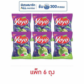 โยโย่ เยลลี่รสองุ่นแอปเปิ้ล 80 กรัม (แพ็ก 6 ถุง) - โยโย่, สายกินสายดื่ม