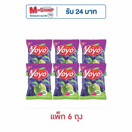 โยโย่ เยลลี่รสองุ่นแอปเปิ้ล 80 กรัม (แพ็ก 6 ถุง) - โยโย่, กินดื่มคู่บ้าน
