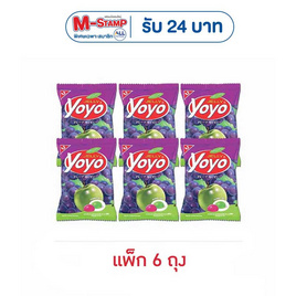 โยโย่ เยลลี่รสองุ่นแอปเปิ้ล 80 กรัม (แพ็ก 6 ถุง) - โยโย่, กินดื่มคู่บ้าน