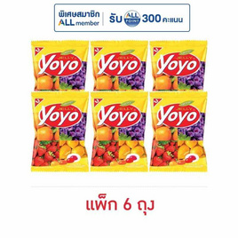 โยโย่ เยลลี่รสผลไม้รวม 80 กรัม (แพ็ก 6 ถุง) - โยโย่, สายกินสายดื่ม