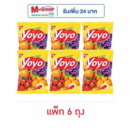 โยโย่ เยลลี่รสผลไม้รวม 80 กรัม (แพ็ก 6 ถุง) - โยโย่, โยโย่