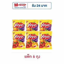 โยโย่ เยลลี่รสผลไม้รวม 80 กรัม (แพ็ก 6 ถุง) - โยโย่, กินดื่มคู่บ้าน