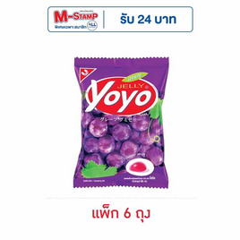 โยโย่ เยลลี่รสองุ่น 80 กรัม (แพ็ก 6 ถุง) - โยโย่, เยลลี่/มาร์ชแมลโลว์