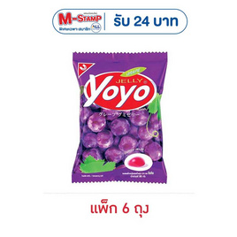 โยโย่ เยลลี่รสองุ่น 80 กรัม (แพ็ก 6 ถุง) - โยโย่