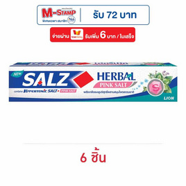 ซอลส์ ยาสีฟัน เฮอร์เบิลพิงค์ซอลท์  80 กรัม (แพ็ก 6 ชิ้น) - SALZ, Salz Systema แจก M-Stamp สูงสุด 114 บาท ราคาพิเศษ