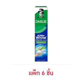 ดาร์ลี่ ยาสีฟัน ออลล์ ชายนี่ ไวท์ เบคกิ้ง โซดา-อโล เฟรช 80 กรัม (แพ็ก 6 ชิ้น) - Darlie, สูตรไวท์เทนนิ่ง