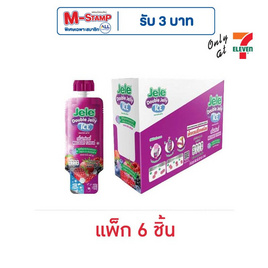 เจเล่ดับเบิ้ลเยลลี่ไอซ์ มิกซ์เบอร์รี่ 80 กรัม (แพ็ก 6 ชิ้น) - Jele, เครื่องดื่มและผงชงดื่ม