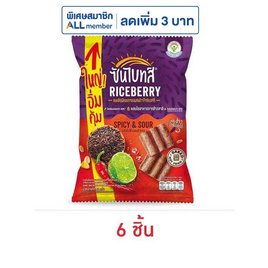ซันไบทส์ ไรซ์เบอร์รี่รสสไปซี่แอนด์ซาว 82 กรัม - ซันไบทส์, ขนมขบเคี้ยว