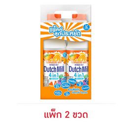 ดัชมิลล์โยเกิร์ตพร้อมดื่ม 830 มล. แพ็ก 2 รสส้ม - Dutchmill, นมเปรี้ยว