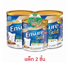 นมผงเอนชัวร์ โกลด์ อัลมอนด์ 850 กรัม ฟรี 400 กรัม (แพ็ก 2 ชิ้น) - Ensure, ผลิตภัณฑ์สำหรับผู้สูงอายุ