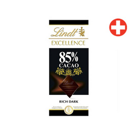 ลินด์ เอ็กซ์เซอร์แลนซ์ดาร์ก ช็อกโกแลต 85% 100 กรัม - Lindt, ขนมขบเคี้ยว และช็อคโกแลต