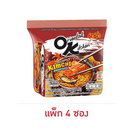 มาม่าออเรียนทัลคิตเชน รสกิมจิซีฟูด 85 กรัม (แพ็ก 4 ซอง) - มาม่าโอเค, อาหารกึ่งสำเร็จรูป