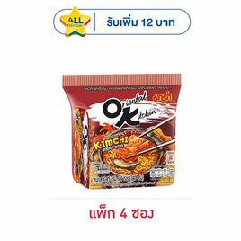 มาม่าออเรียนทัลคิตเชน รสกิมจิซีฟูด 85 กรัม (แพ็ก 4 ซอง) - มาม่าโอเค, กิน ดื่มคู่บ้าน