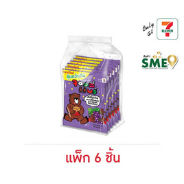 จอลลี่แบร์ เยลลี่กลิ่นองุ่น 85 กรัม (แพ็ก 6 ชิ้น) - จอลลี่แบร์, เยลลี่/มาร์ชแมลโลว์