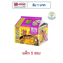 นิสชินบิ๊กแพคซอง รสไก่เผ็ดเกาหลีชีส 86 กรัม (แพ็ก 5 ซอง) - นิสชิน, อาหารกึ่งสำเร็จรูป